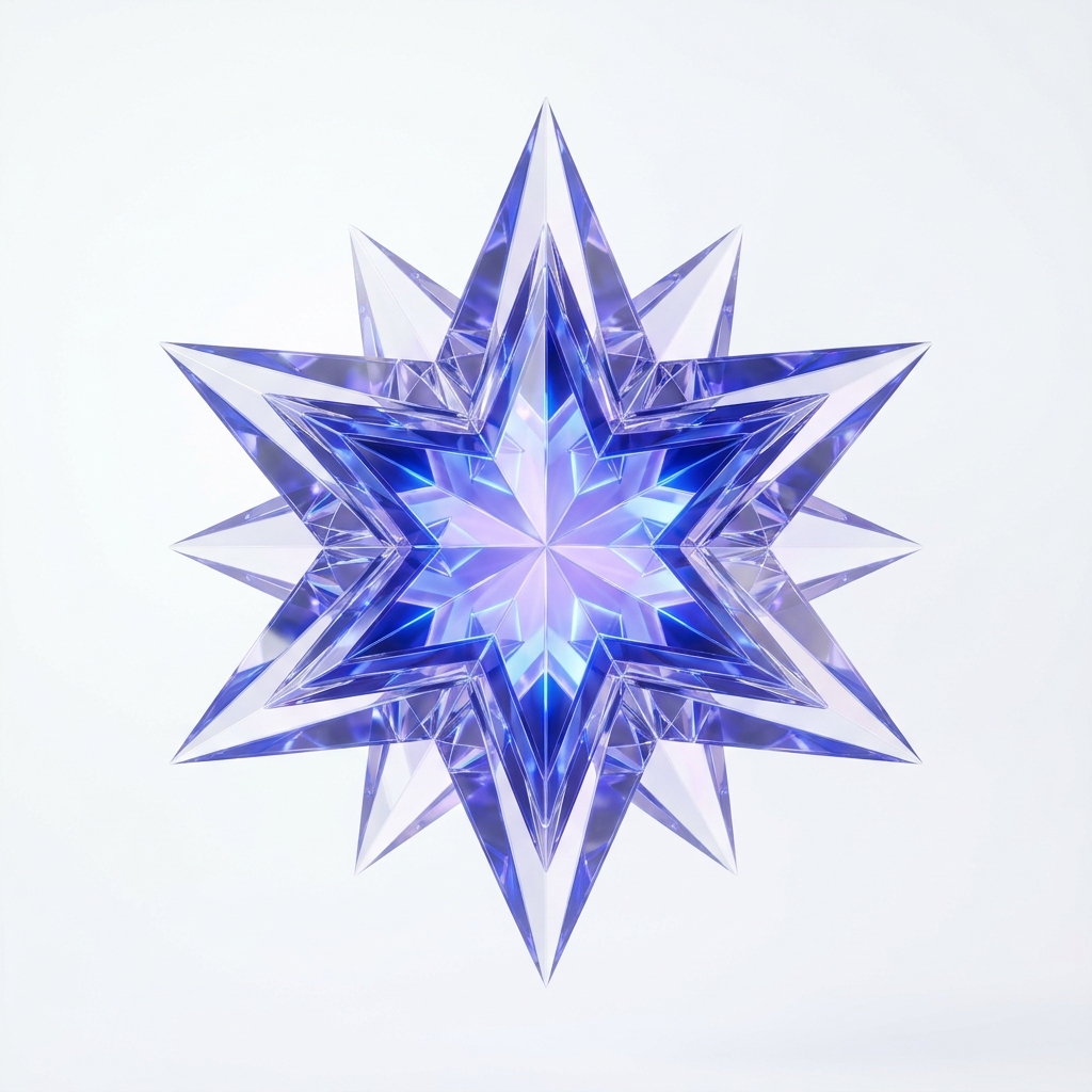 Google AI Pro 3D Crystal Star